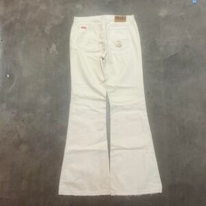 Vintage Y2K women's white mudd‎ jeans flare bell bottom bootcut